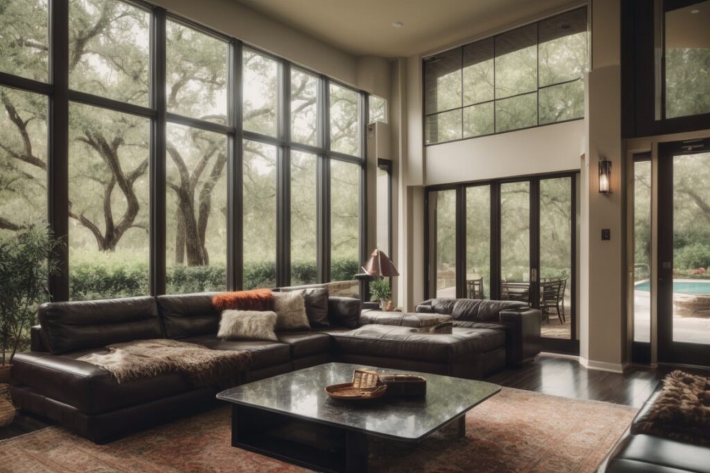 Houston home with tinted windows cooling interior