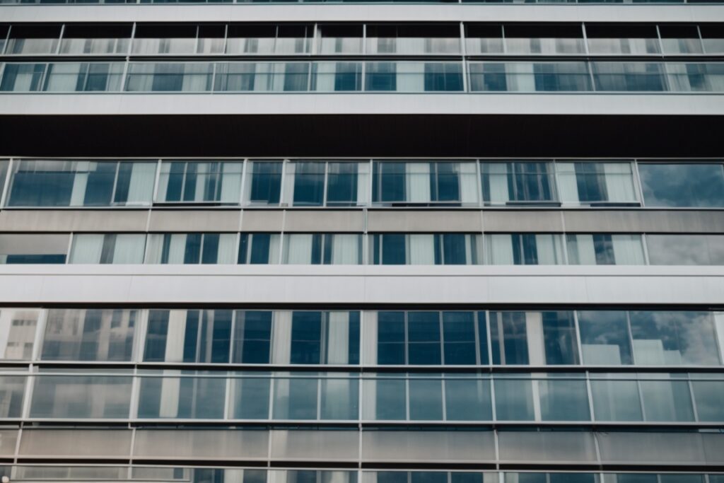 Commercial building in Houston with spectrally selective window films